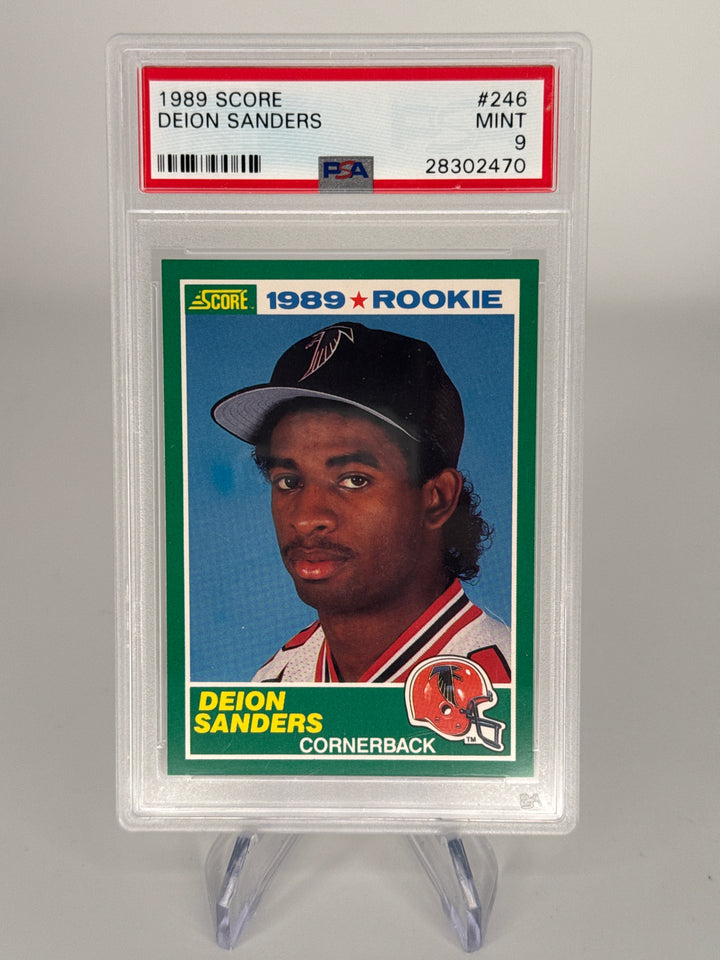 Deion Sanders 1989 Score Rookie, PSA 9 Mint