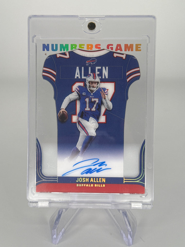 Josh Allen 2022 Panini Contenders Numbers Game Auto