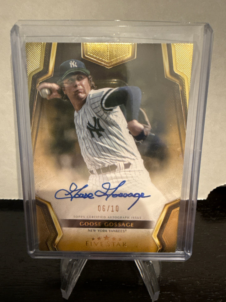 Goose Gossage 2024 Topps Five Star Gold Auto, 06/10
