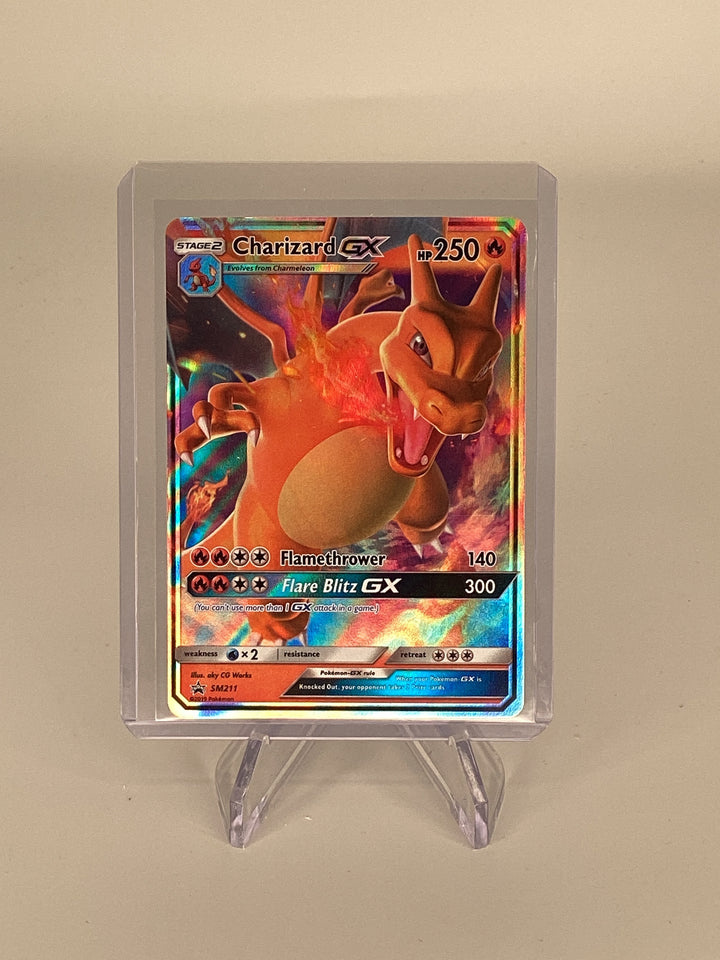 Pokemon TCG 2019 Charizard GX Hidden Fates Black Star Promo, SM211