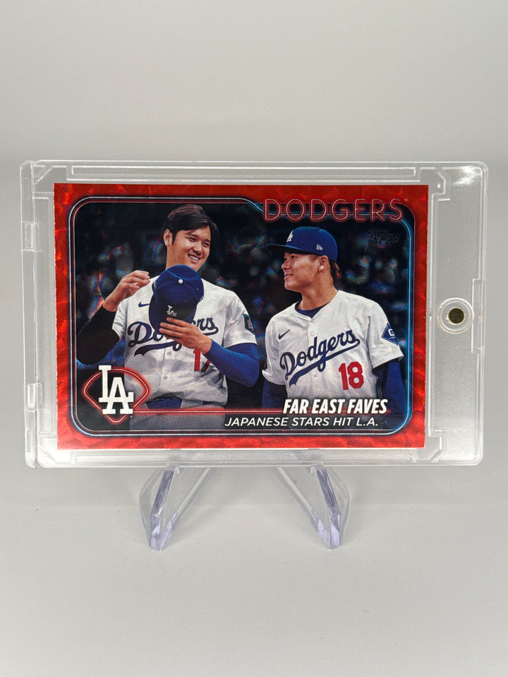 Far East Faves 2024 Topps Update Red Crackle Foil, 144/199