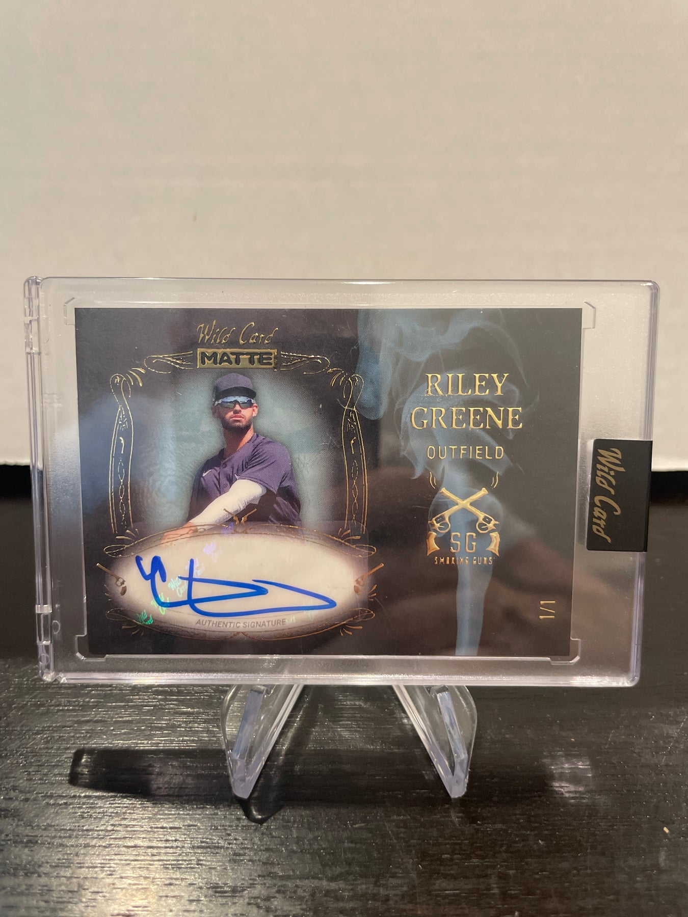 Riley Greene 2024 Wild Card Smoking Guns 1/1 Auto Hobby Card Shop