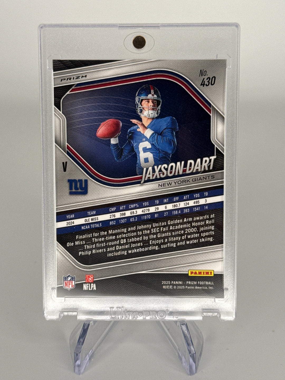 Jaxson Dart 2025 Panini Prizm Silver Variation Rookie