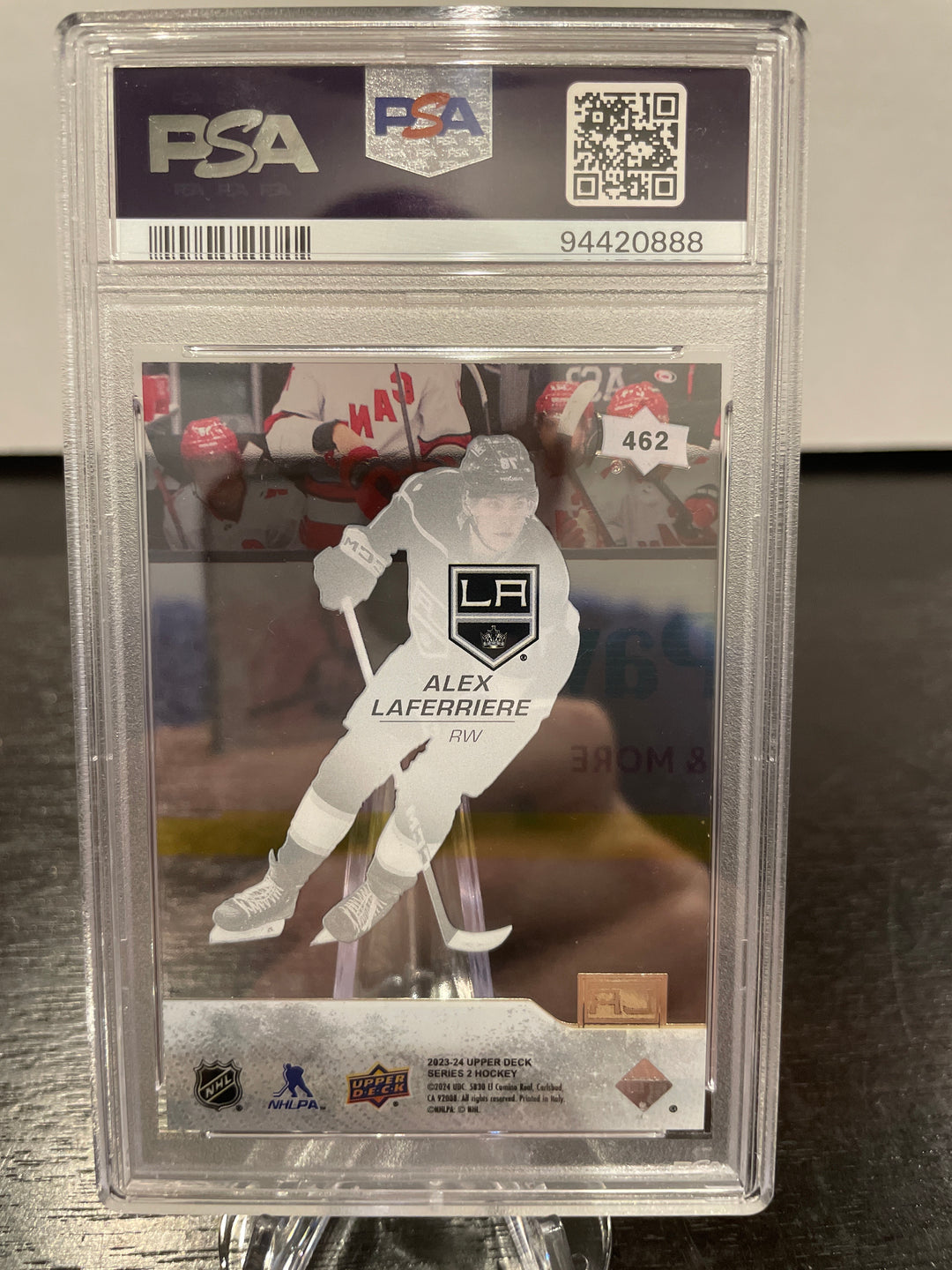 Alex Laferriere 2023 Upper Deck Clear Cut Young Guns Rookie, PSA 9 Mint
