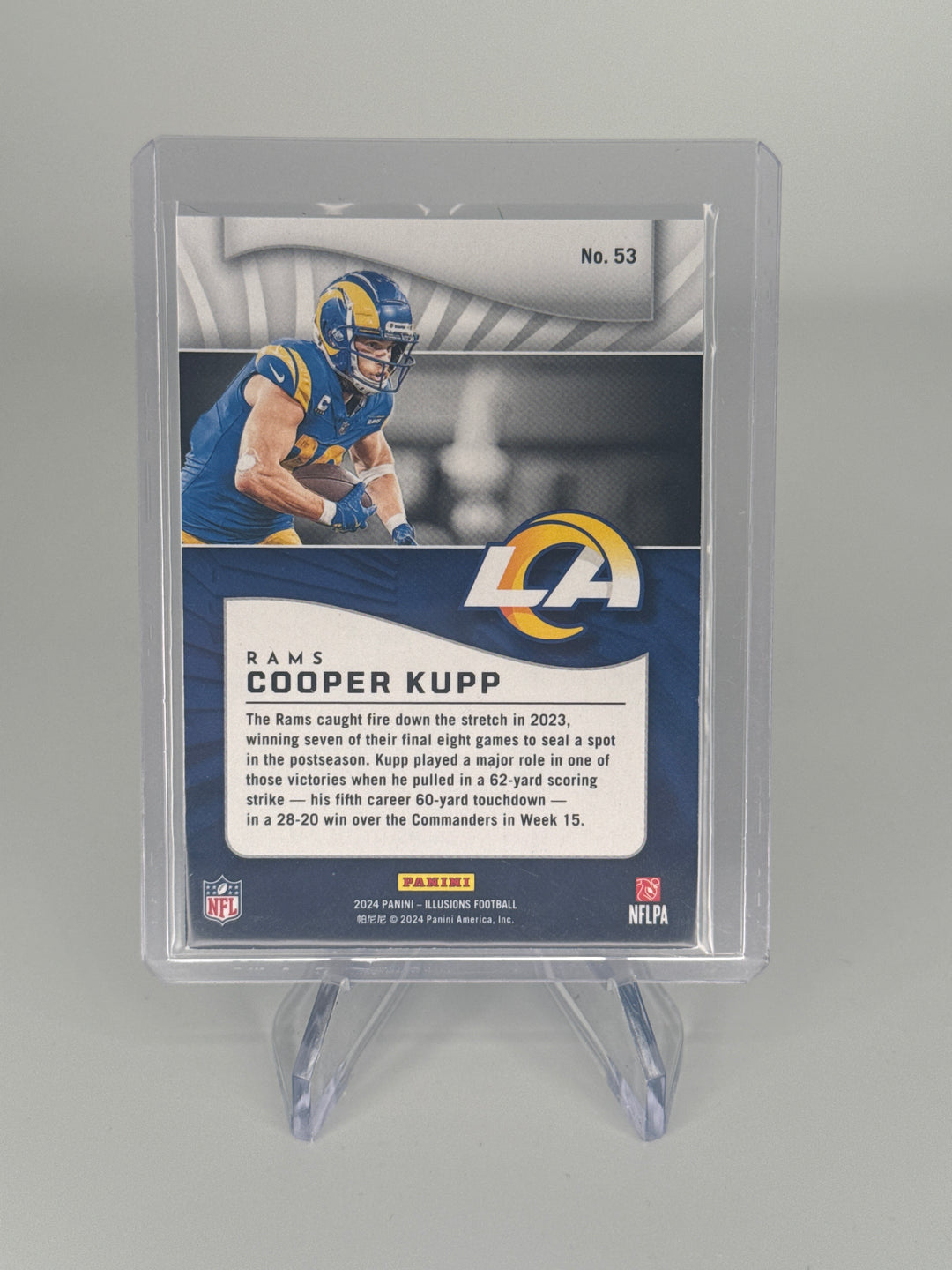 Cooper Kupp 2024 Panini Illusions Platinum Trophy Collection, 3/5