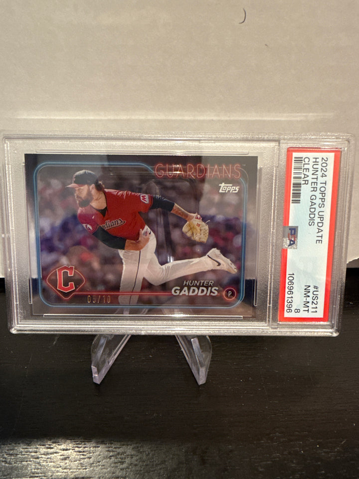 Hunter Gaddis 2024 Topps Update Clear, 05/10, PSA 8
