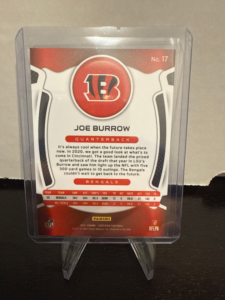 Joe Burrow 2021 Panini Certified Teal, 41/50