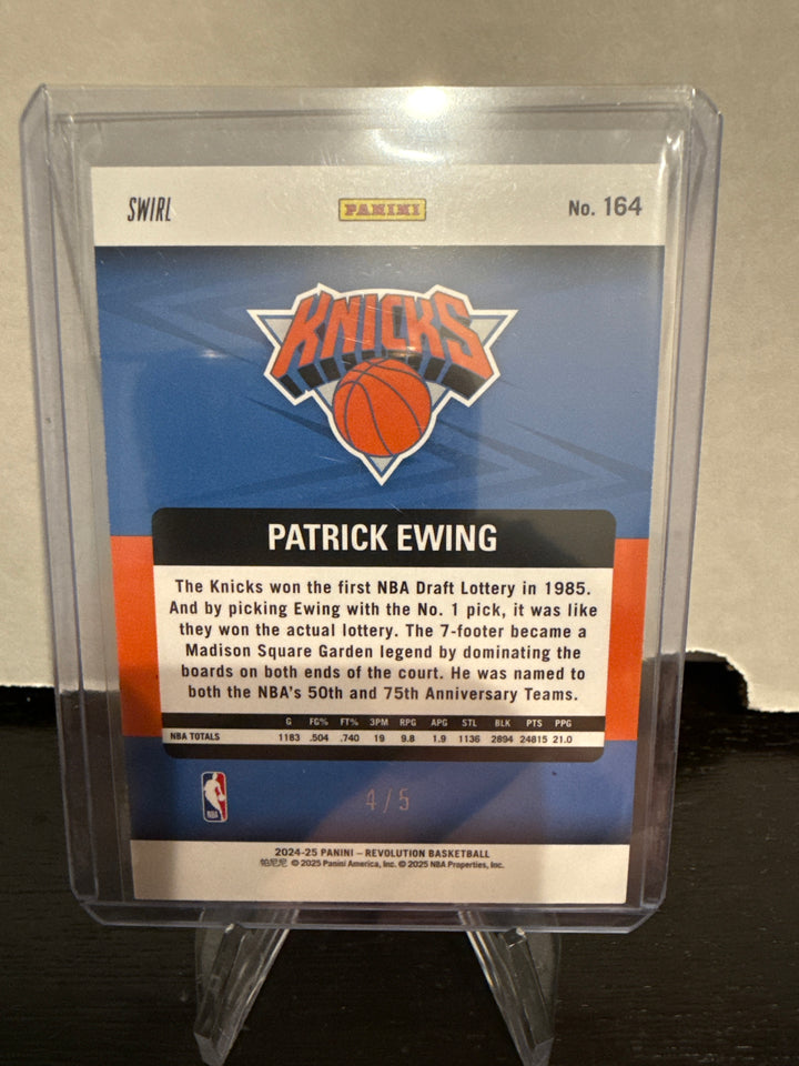 Patrick Ewing 2025 Panini Revolution Legends Swirl, 4/5