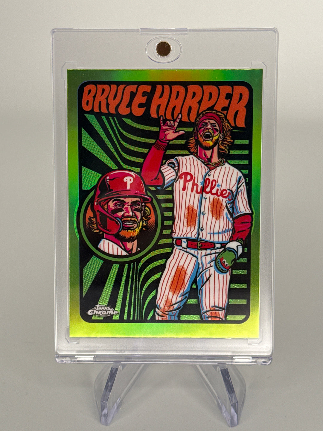 Bryce Harper 2024 Topps Chrome Ultra Violet SSP Case Hit