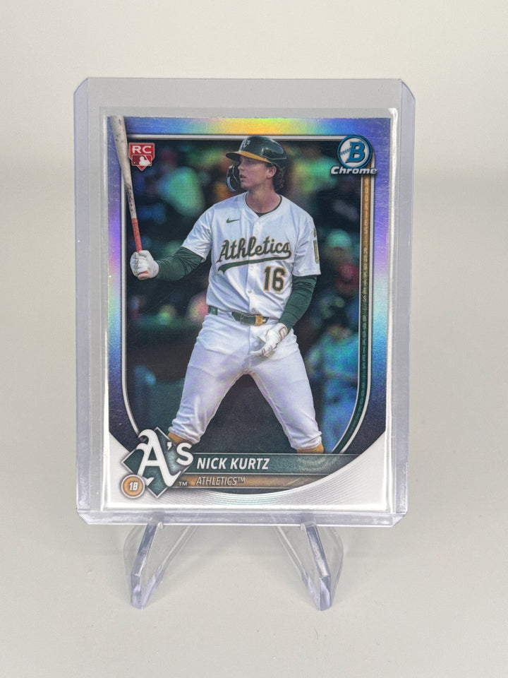 Nick Kurtz 2025 Bowman Chrome Red Rookie Redemption Refractor