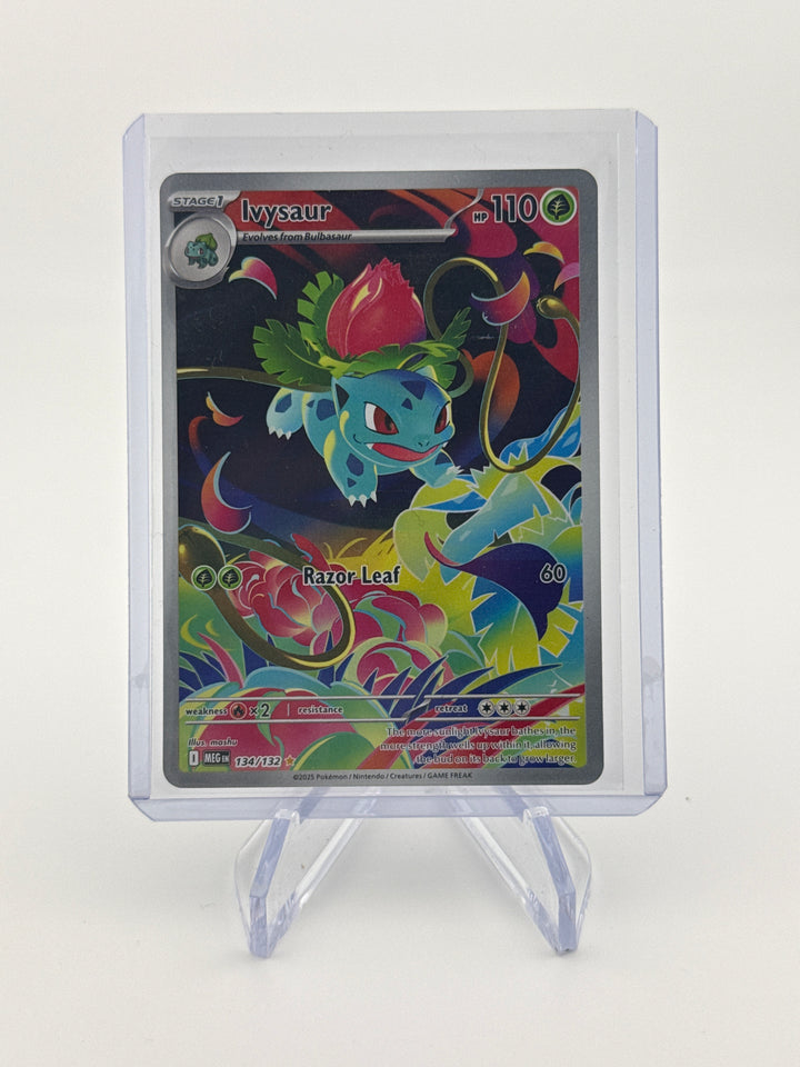 Pokemon TCG 2025 Ivysaur Mega Evolutions Full Art Illustration Rare, 134/132