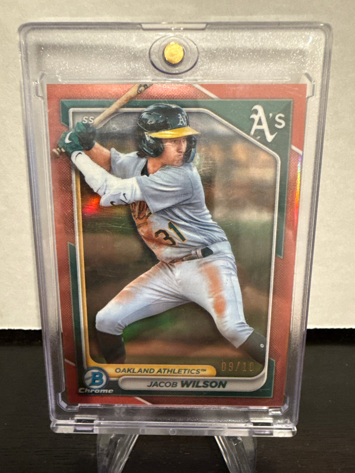 Jacob Wilson 2024 Bowman Chrome Rose Gold Prospect, 09/10