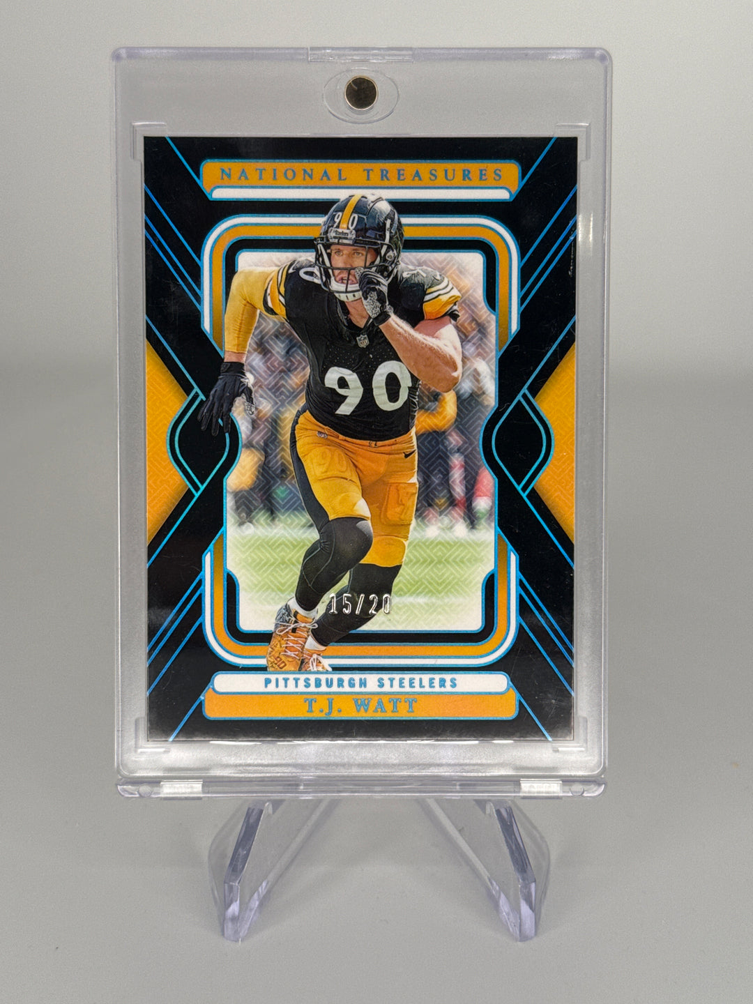 T.J. Watt 2024 Panini National Treasures Midnight, 15/20
