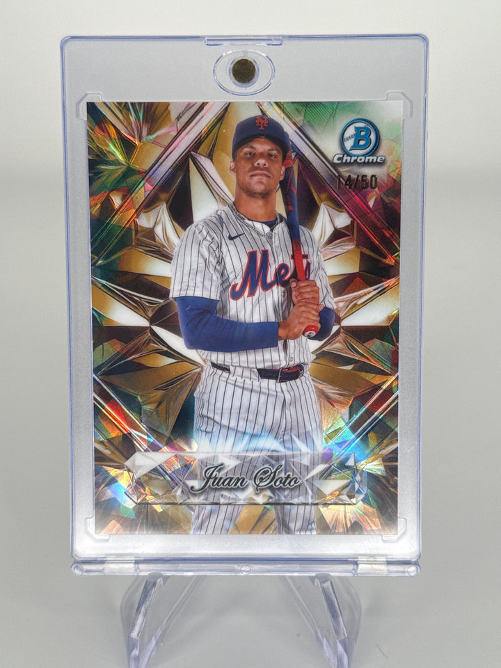 Juan Soto 2025 Bowman Chrome Sapphire Selections Gold, 14/50