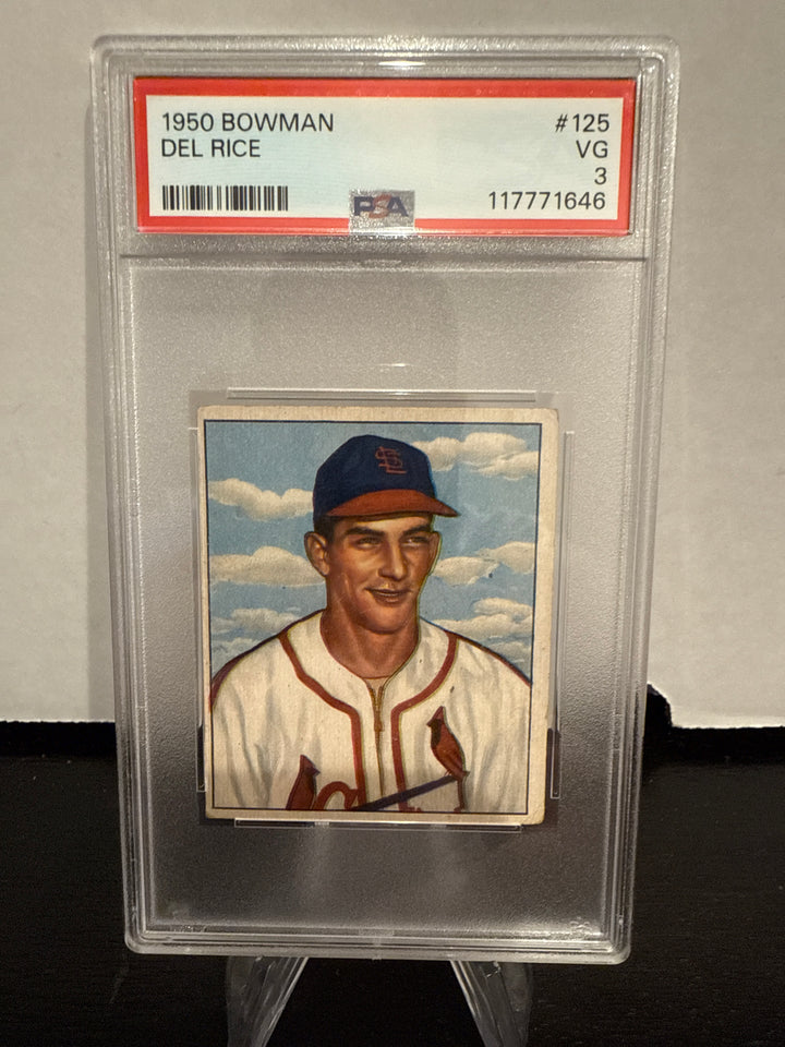 Del Rice 1950 Bowman, PSA 3