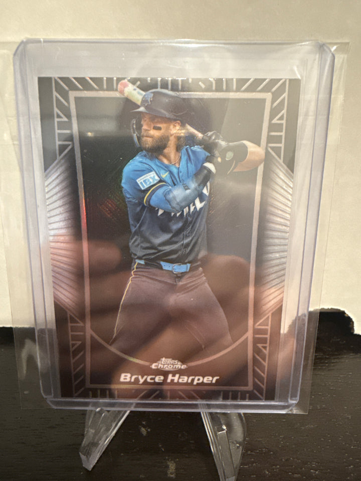 Bryce Harper 2025 Topps Chrome Shadow Etch Refractor