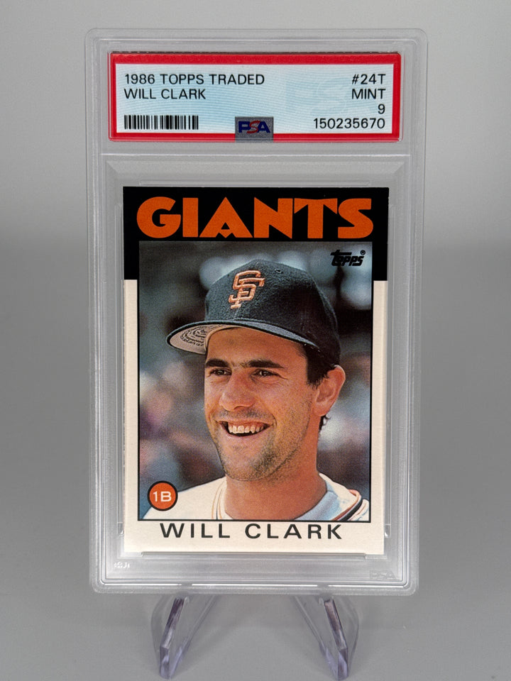 Will Clark 1986 Topps Traded, PSA 9 Mint