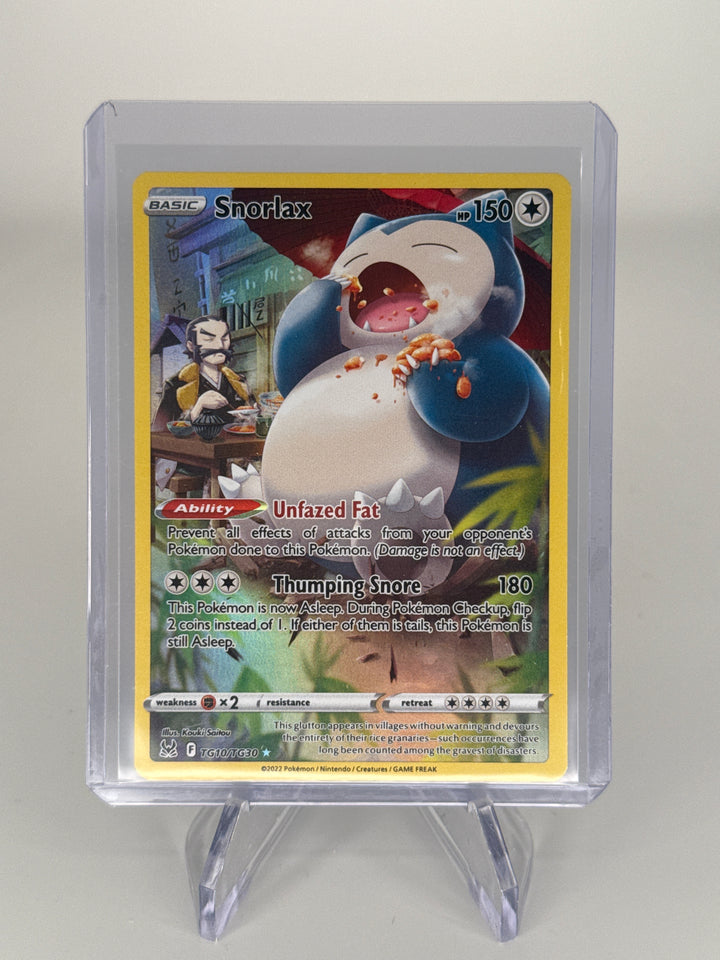 Pokemon TCG 2022 Snorlax Lost Origin Trainer Gallery, TG10/TG30