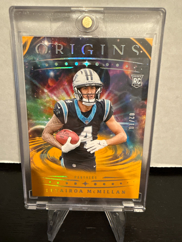 Tetairoa McMillan 2025 Panini Origins Gold Rookie, 02/10