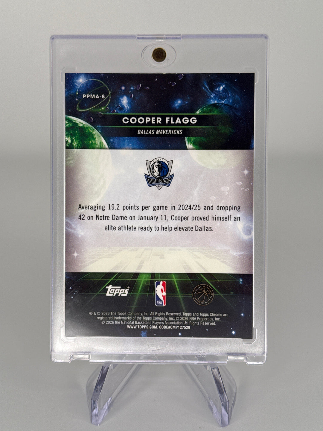Cooper Flagg 2026 Topps Chrome Cosmic Planetary Pursuit Mars SSP Case Hit Rookie