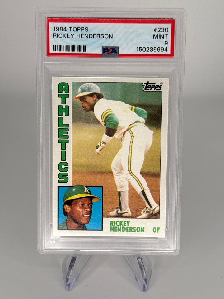Rickey Henderson 1984 Topps, PSA 9 Mint