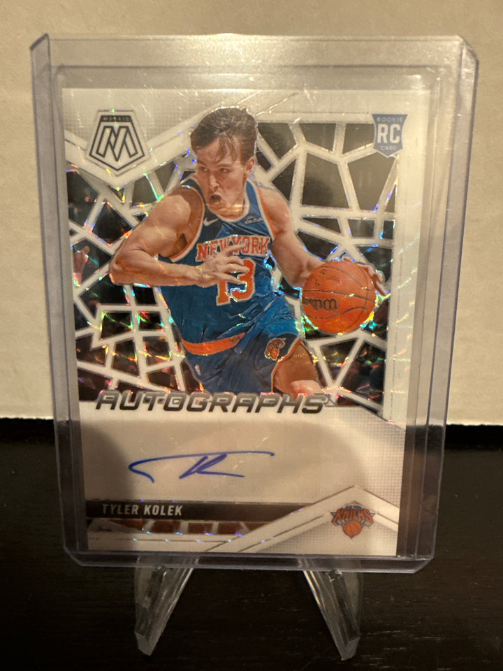 Tyler Kolek 2024 Panini Mosaic White Mosaic Rookie Auto, 22/25