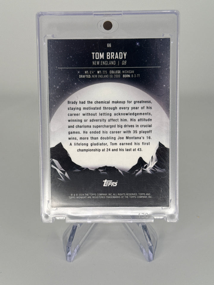Tom Brady 2024 Topps Midnight Morning Refractor, 137/149
