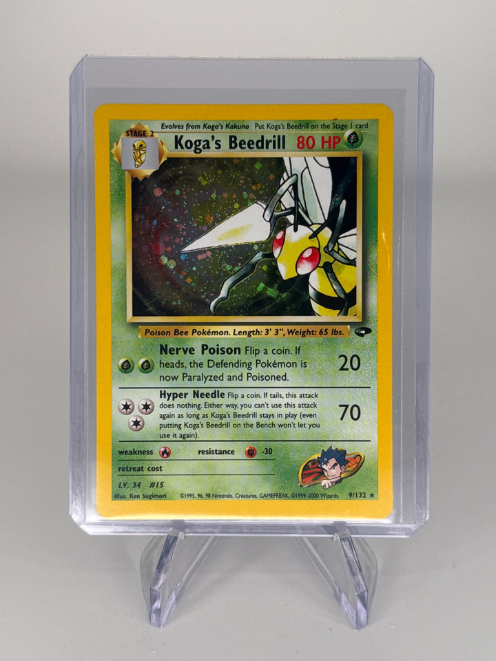 Pokemon TCG 2000 Koga's Beedrill Gym Challenge Holo, 9/132