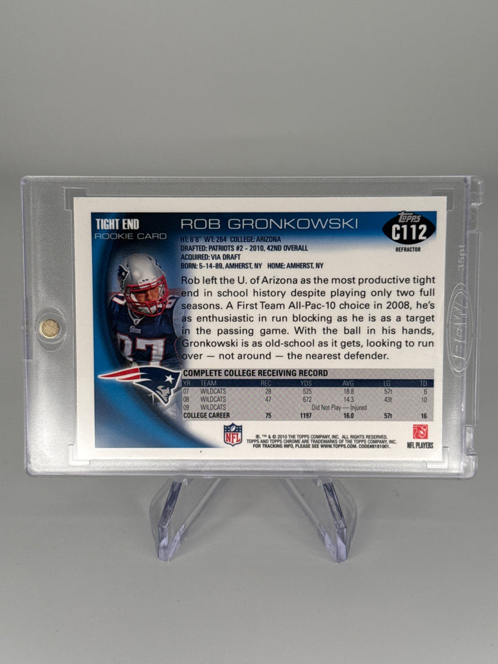 Rob Gronkowski 2010 Topps Chrome Xfractor Rookie