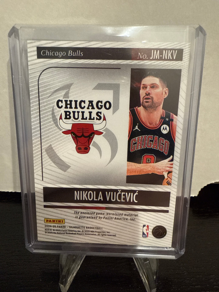 Nikola Vucevic 2024 Panini Silhouette Jumbo Game Used Memorabilia, 46/49