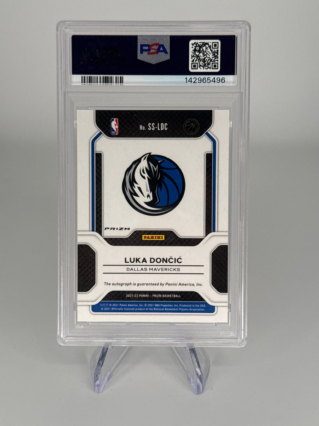 Luka Doncic 2021 Panini Prizm Sensational Signatures Choice Auto, PSA 10 Gem Mint, PSA 10 Auto