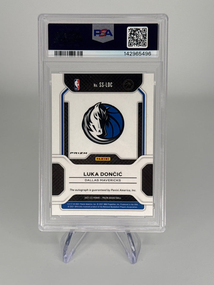 Luka Doncic 2021 Panini Prizm Sensational Signatures Choice Auto, PSA 10 Gem Mint, PSA 10 Auto