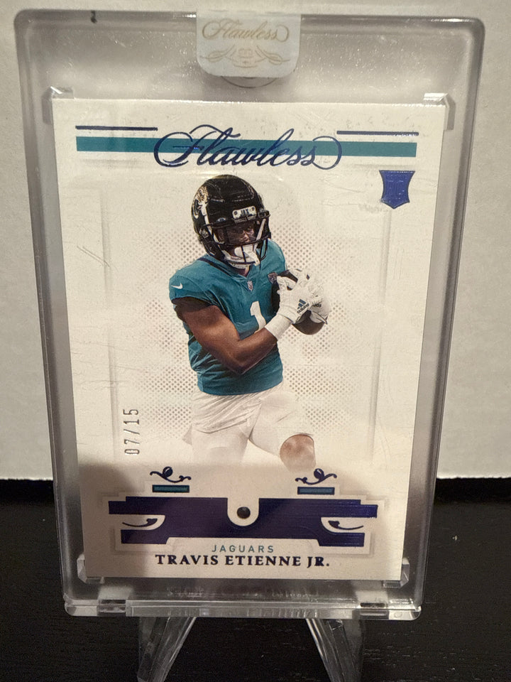 Travis Etienne Jr. 2021 Panini Flawless Sapphire Rookie, 07/15