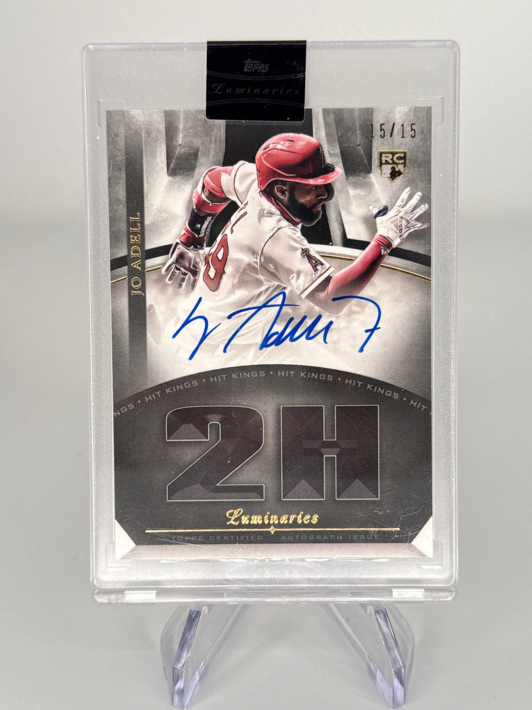 Jo Adell 2021 Topps Luminaries Hit Kings Rookie Auto, 15/15