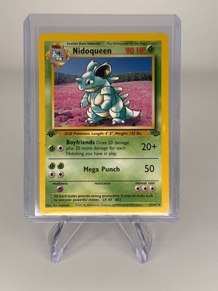 Pokemon TCG 1999 Nidoqueen 1st Edition Jungle, 23/64
