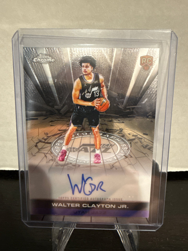 Walter Clayton 2025 Topps Chrome Certified Rookie Auto