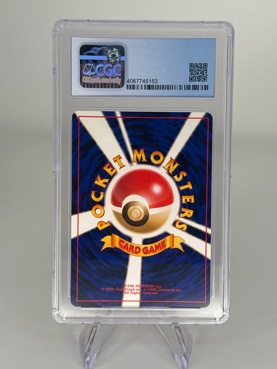 Pokemon TCG 1999 Japanese Quilava Neo Premium File, 156, CGC 9 Mint