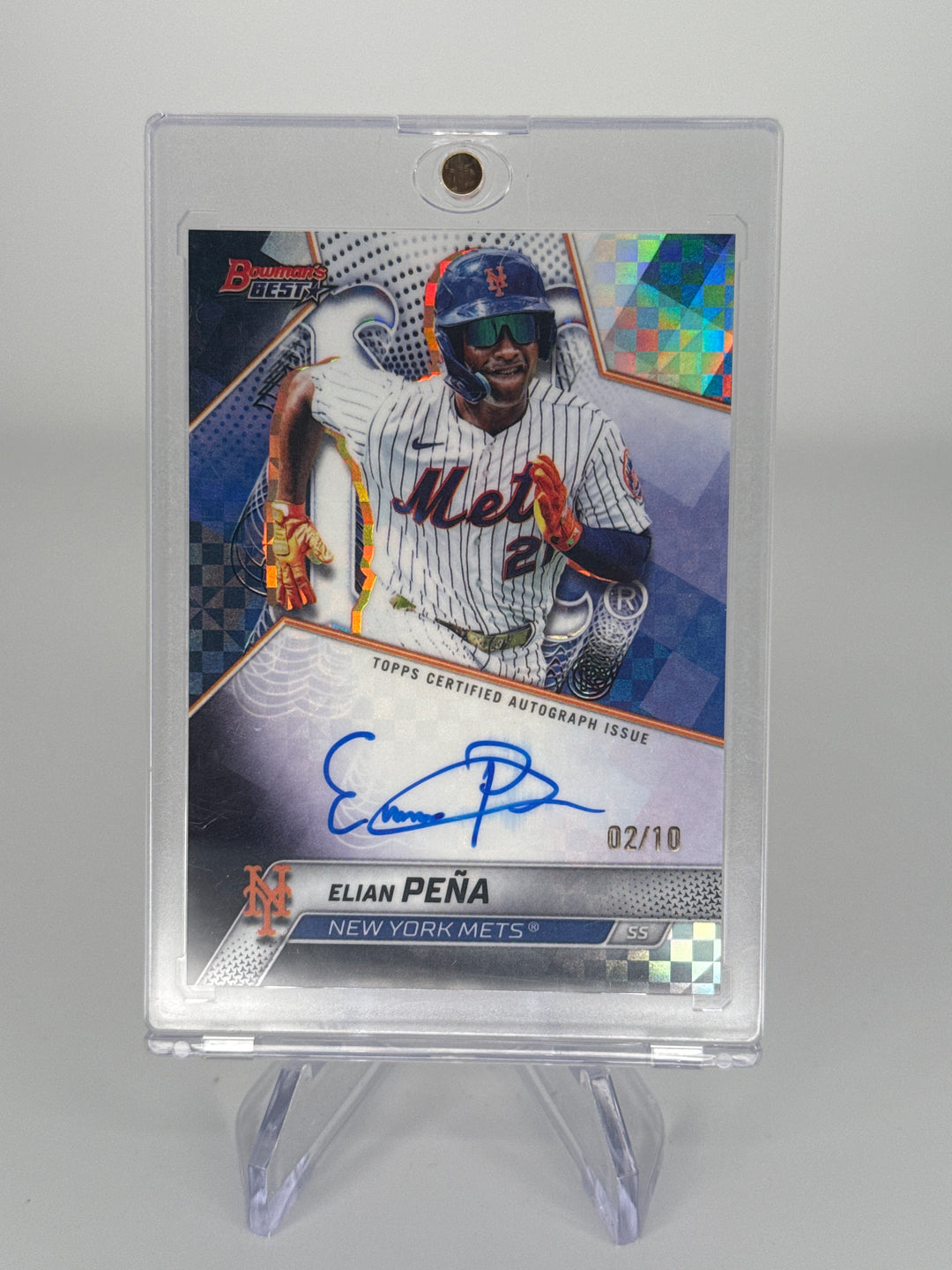 Elian Pena 2025 Bowman's Best Best of 2025 Black XFractor Auto, 02/10