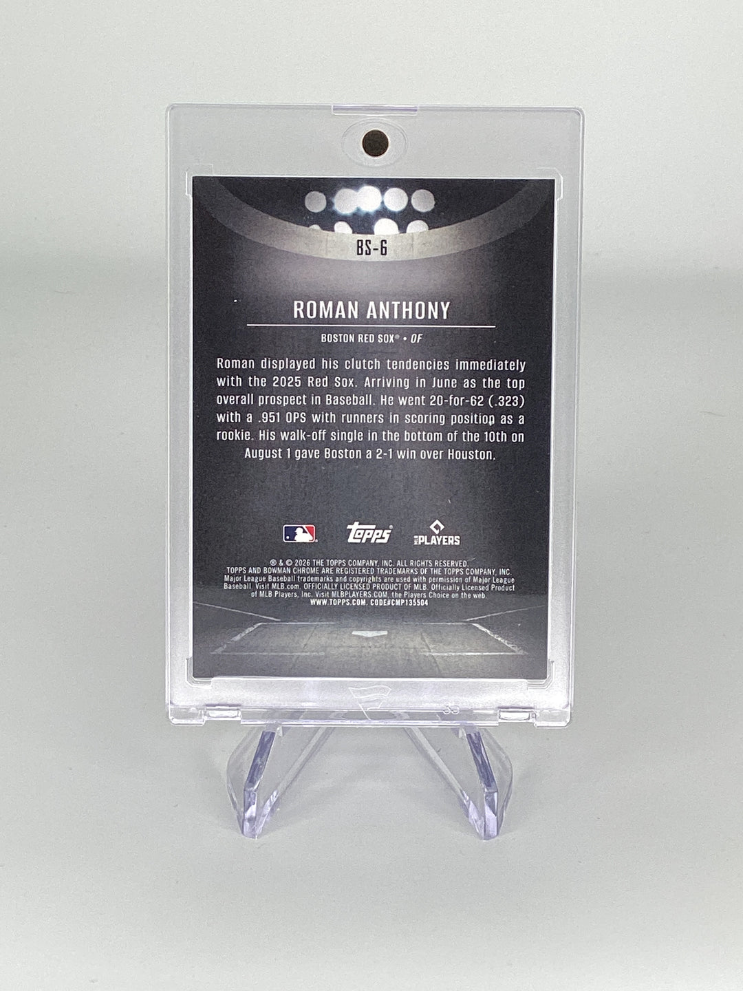 Roman Anthony 2026 Bowman Chrome Spotlight SSP Case Hit