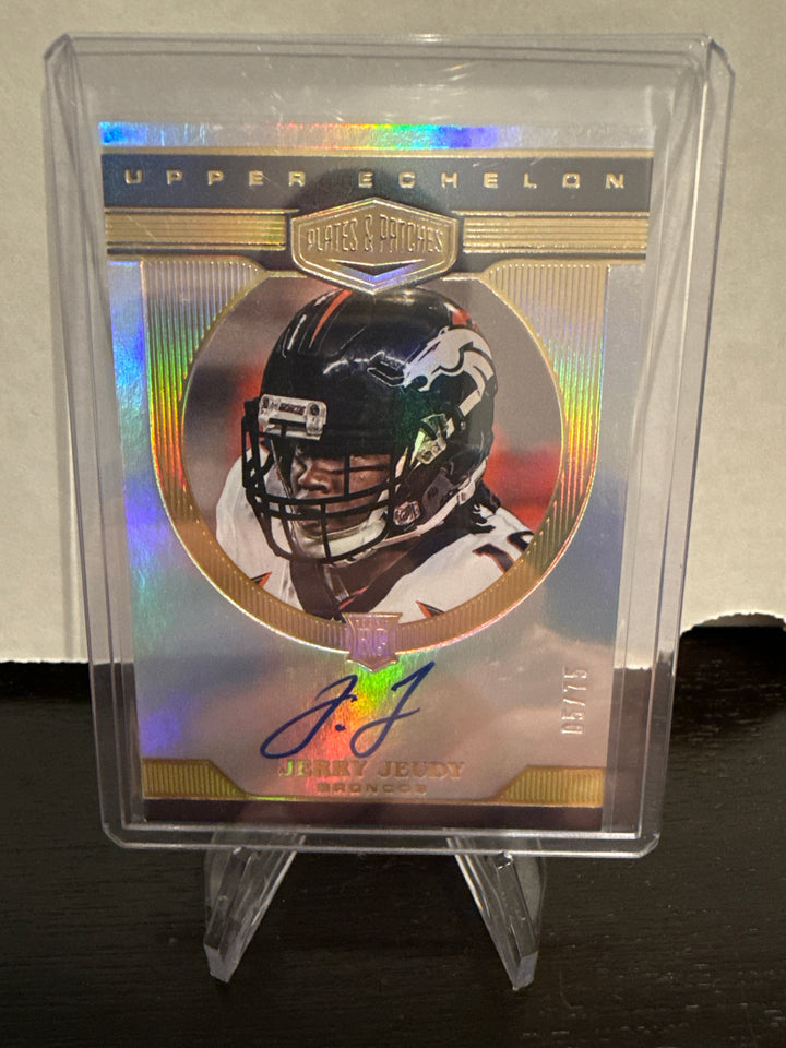 Jerry Jeudy 2020 Panini Plates & Patches Upper Echelon Rookie Auto, 05/75