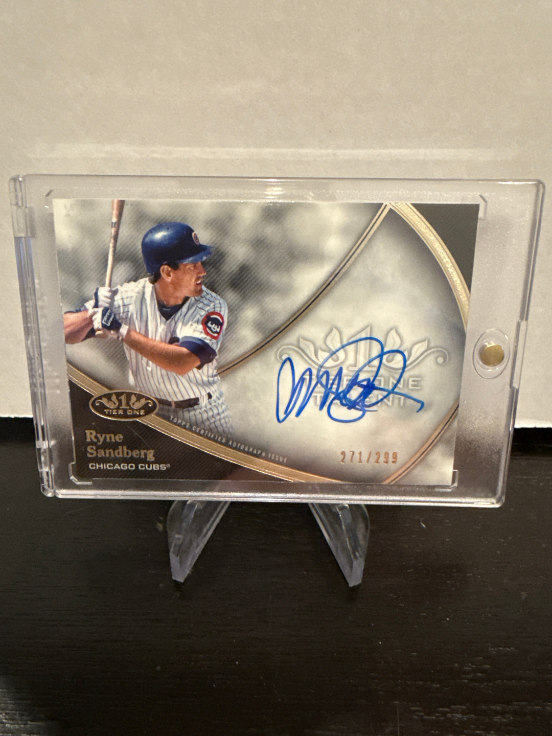 Ryne Sandberg 2020 Topps Tier One Talent Auto, 271/299
