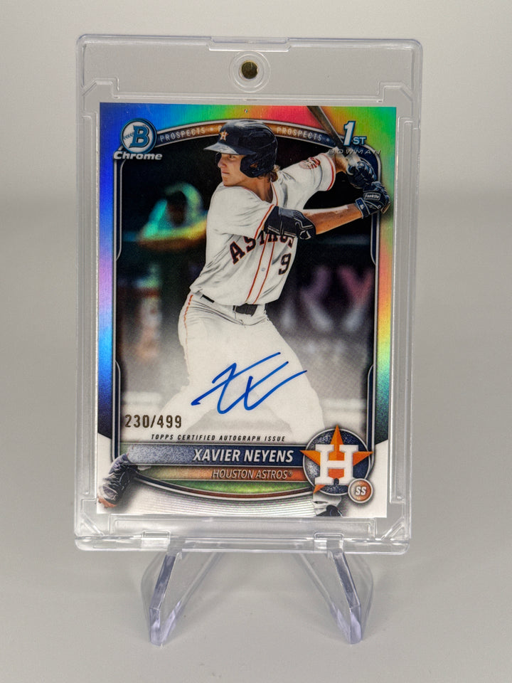 Xavier Neyens 2025 Bowman Chrome 1st  Refractor Auto, 230/499