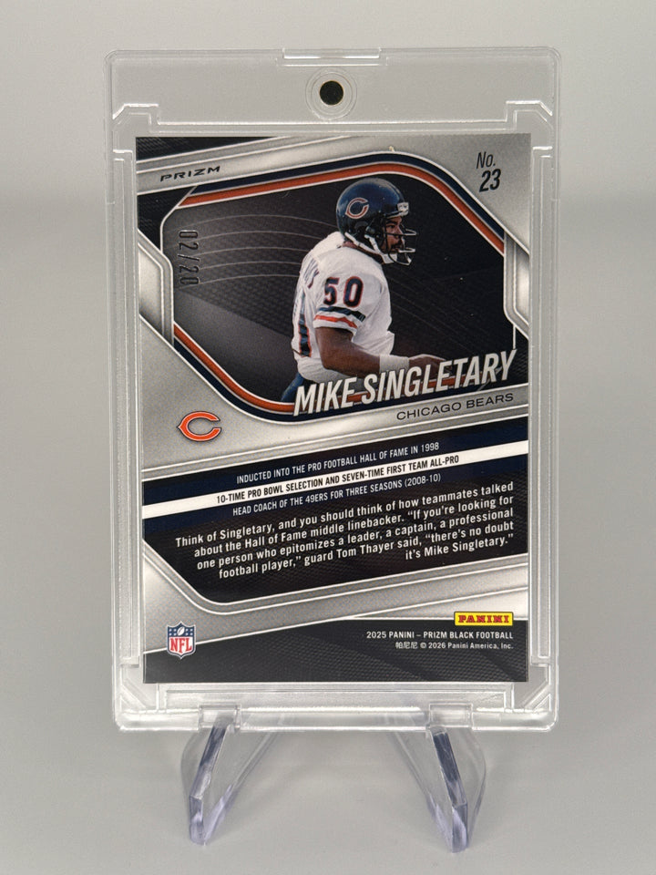 Mike Singletary 2025 Panini Prizm Black Cherry Blossom Prizm, 02/20