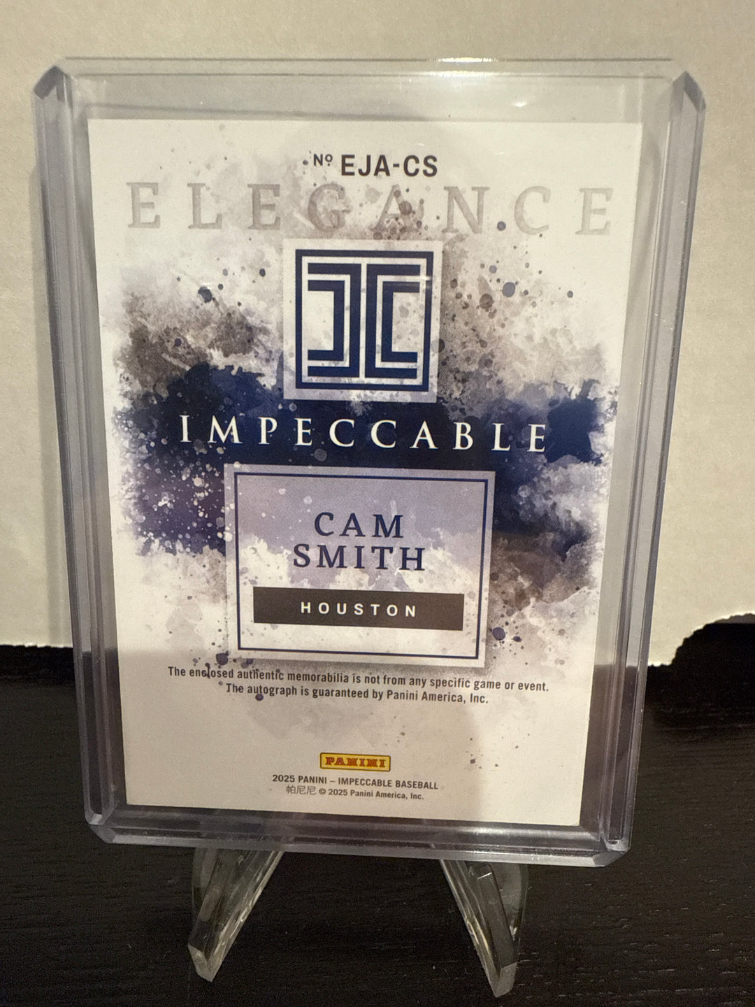 Cam Smith 2024 Panini Impeccable Elegance Rookie Patch Auto, 10/25