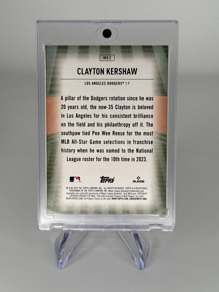 Clayton Kershaw 2024 Topps Series 2 Home Field Advantage SP