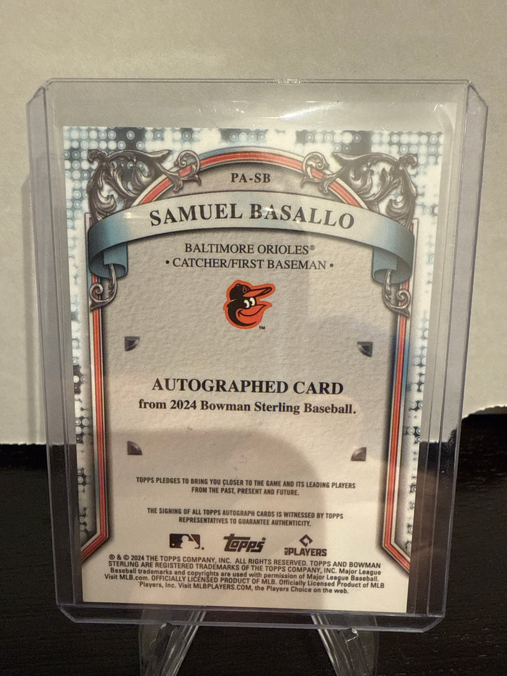 Samuel Basallo 2024 Bowman Sterling Autograph