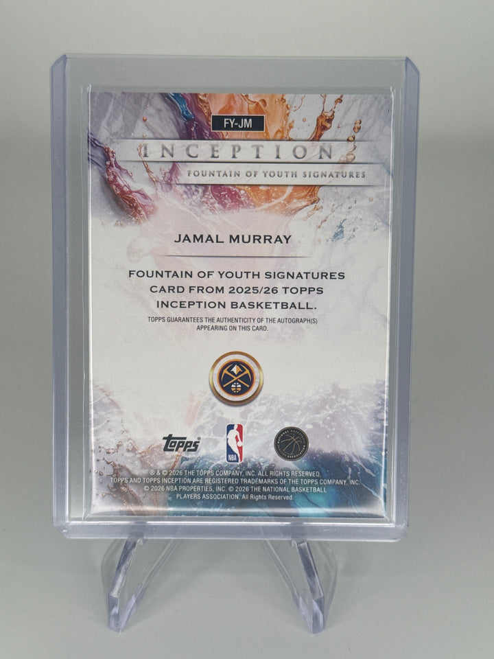Jamal Murray 2026 Topps Inception Fountain of Youth Blue Auto, 09/25