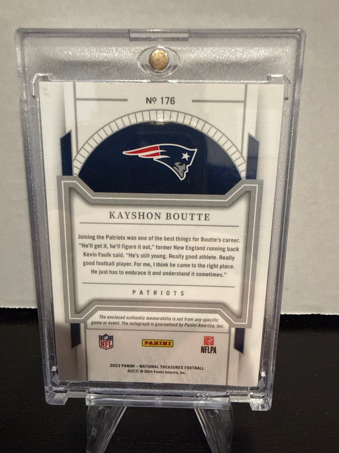 Kayshon Boutte 2023 Panini National Treasures Rookie Patch Auto, 01/49