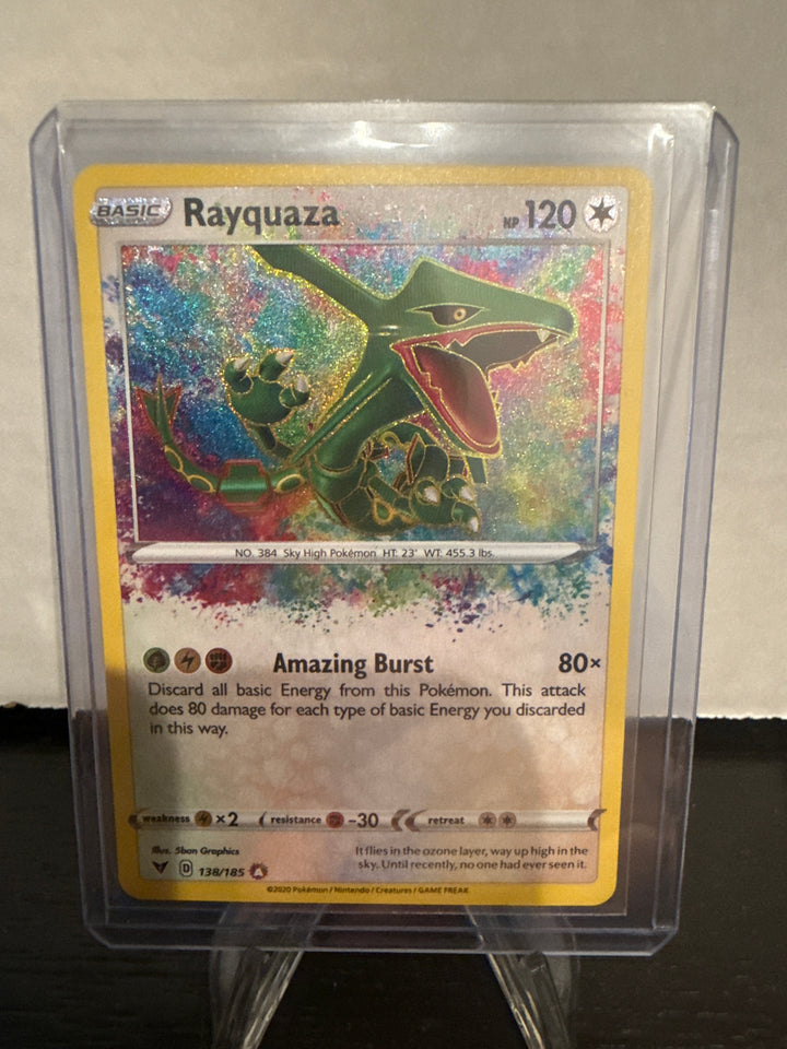 Pokemon TCG 2020 Rayquaza Amazing Rare Vivid Voltage, 138/185