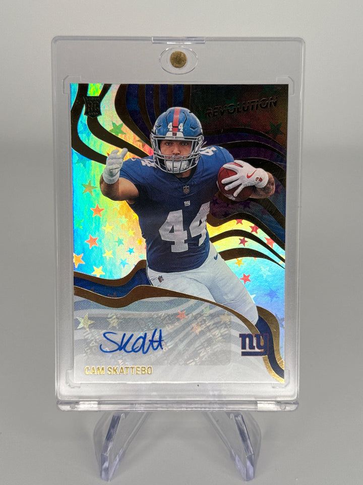 Cam Skattebo 2025 Panini Revolution Astro Rookie Auto